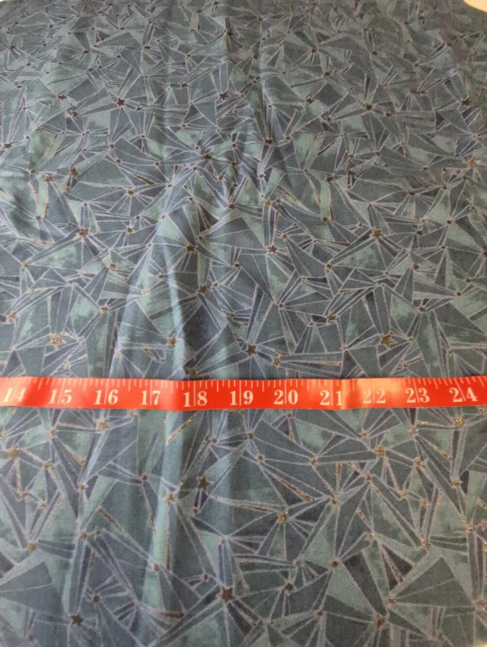Robert Kaufman Wishwell Moonlight Geometric Cotton Fabric 37x44”